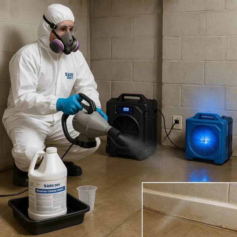Sanitization and Odor Removal process in Oak Cliff Place, TX