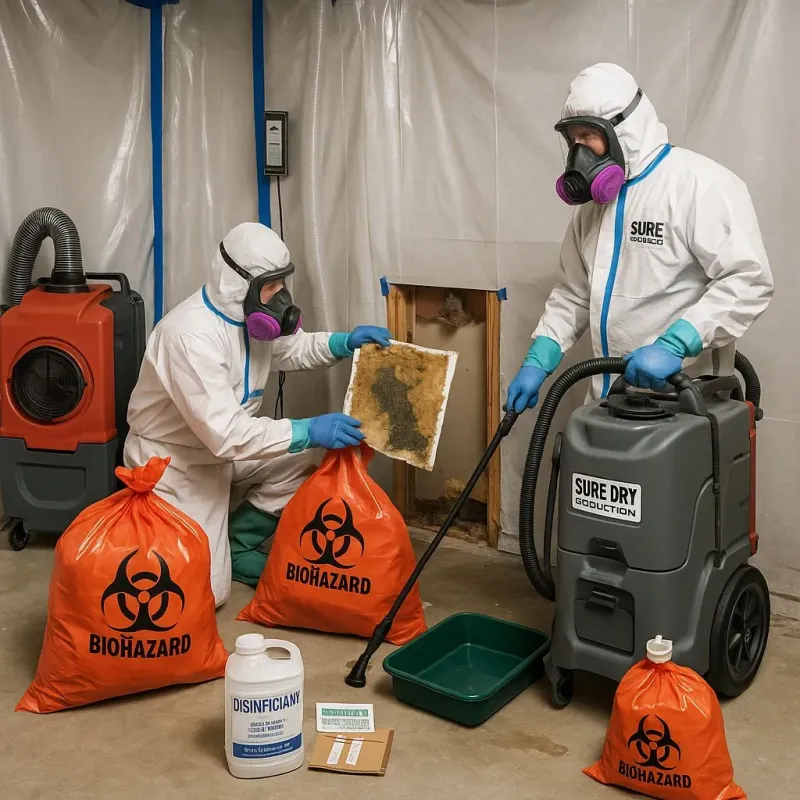 Contaminated Water Handling Protocols process in Oak Cliff Place, TX