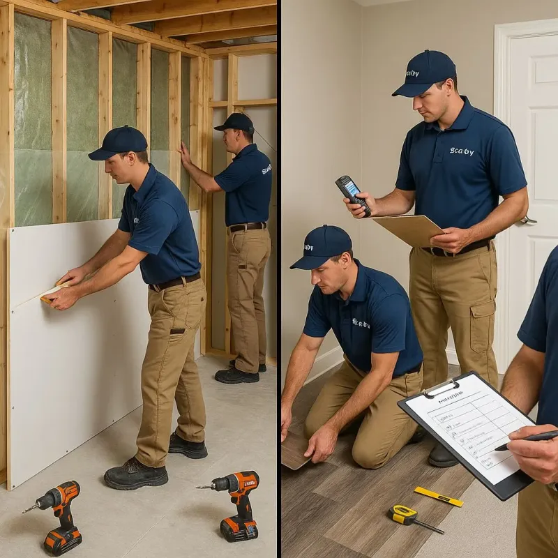 Repairs and Reconstruction process in Oak Cliff Place, TX