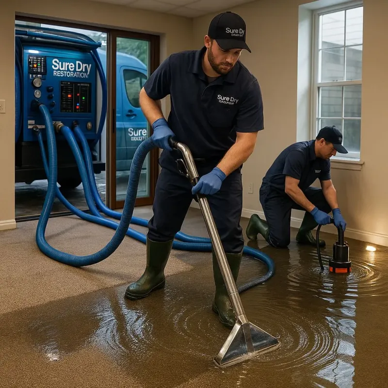 Water Extraction and Removal process in Oak Cliff Place, TX
